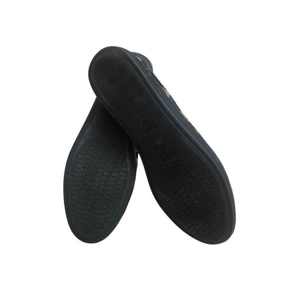 Michael Kors Lainey Leopard Round Toe Haircalf Leather Ballet Shoes Size 10 M - Picture 3 of 4